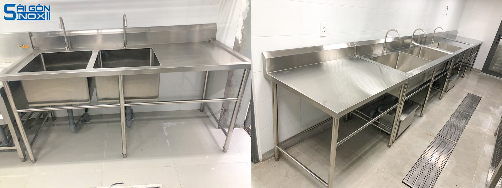 CHẬU RỬA INOX CÔNG NGHIỆP