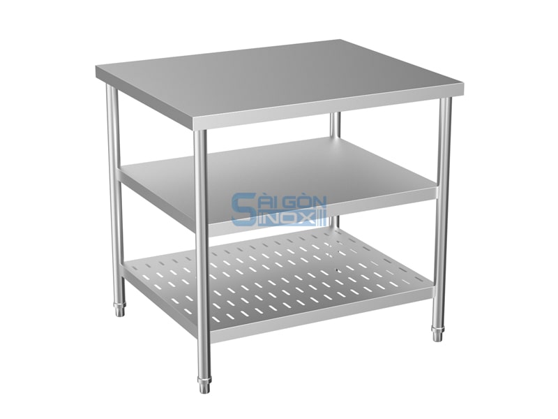 BÀN 1 KỆ PHẲNG 1 KỆ ĐỘT LỖ WT09-1F1P