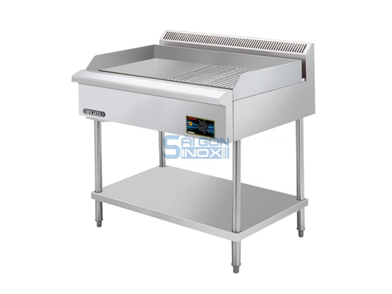 Bếp chiên nữa nhám nữa phẳng dùng điện Berjaya EG5250HRFS-17