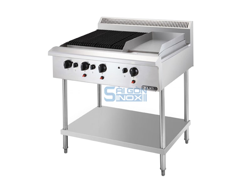Bếp nướng 3 họng kèm chiên phẳng Berjaya CB3BGG1BFS-17