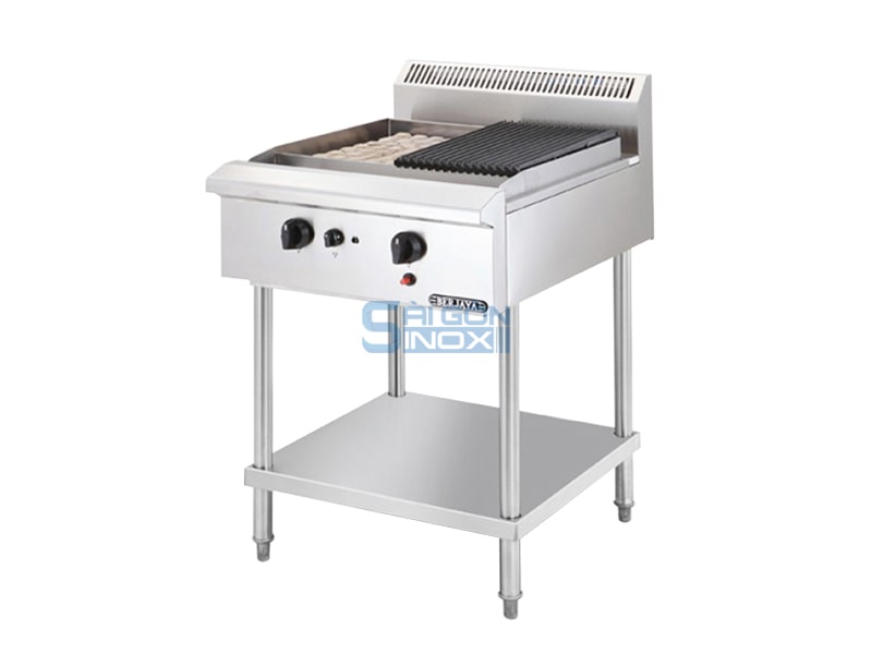 Bếp nướng than nhân tạo 2 họng Berjaya CRB2BFS-17