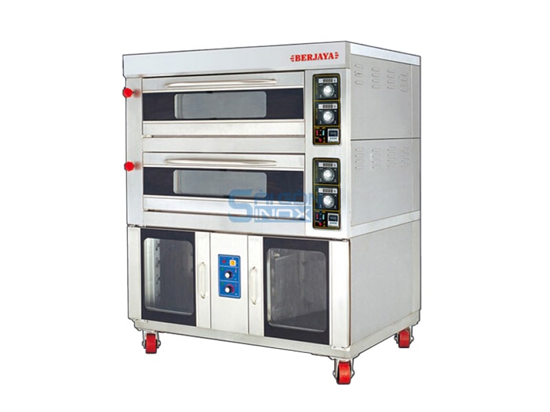 Lò nướng điện 2 tầng kèm tủ ủ Berjaya BJY-2B+16PF-E
