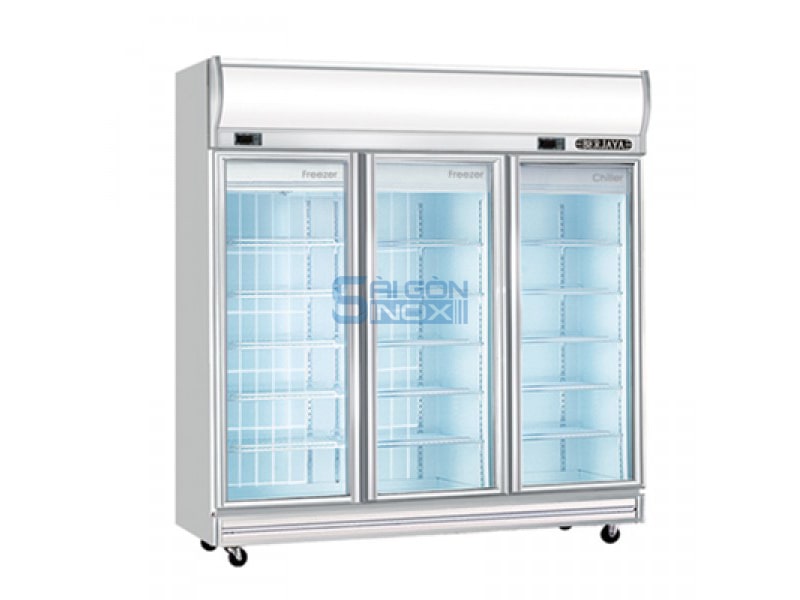Tủ đông mát 3 cánh kính Berjaya 3D/D2C1F-SM