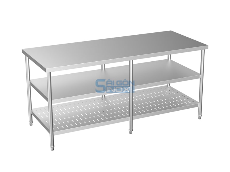 Bàn 1 kệ phẳng 1 kệ đột lỗ WT18-1F1P