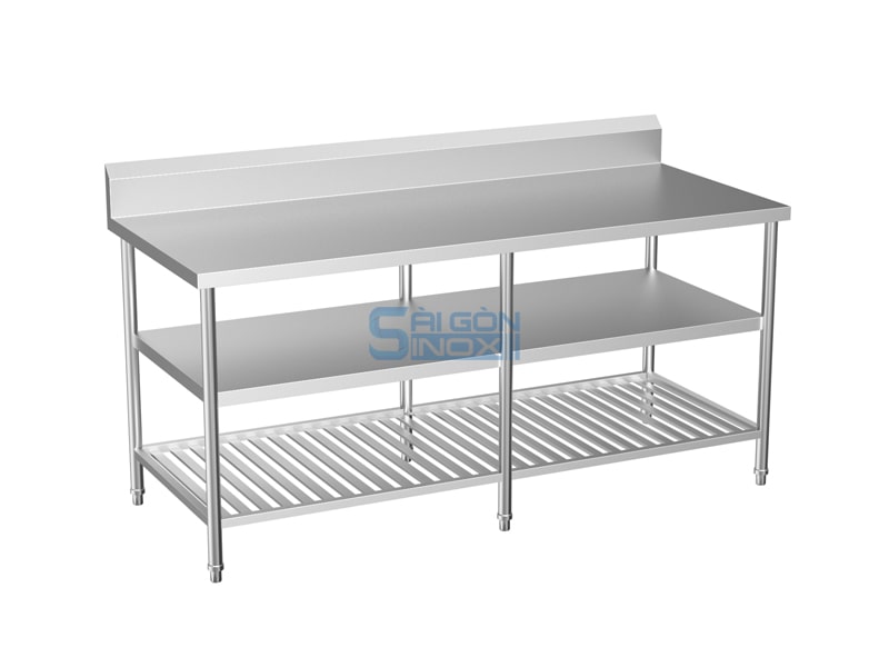 Bàn 1 kệ phẳng 1 kệ thanh WT18-1F1SC