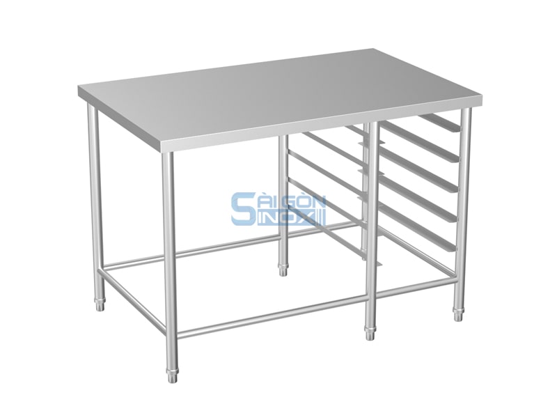 Bàn 1 kệ trượt khay WT12-1GNR