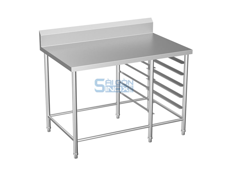 Bàn 1 kệ trượt khay WT12-1GNRC