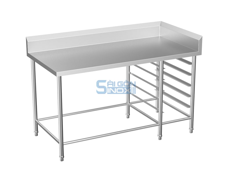 Bàn 1 kệ trượt khay WT15-1GNRCR