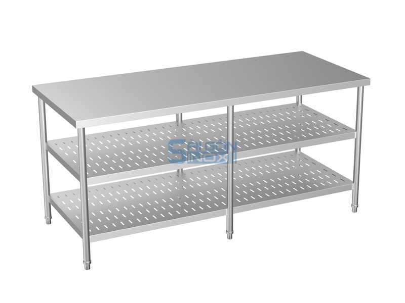 Bàn 2 kệ đột lỗ WT18-2P