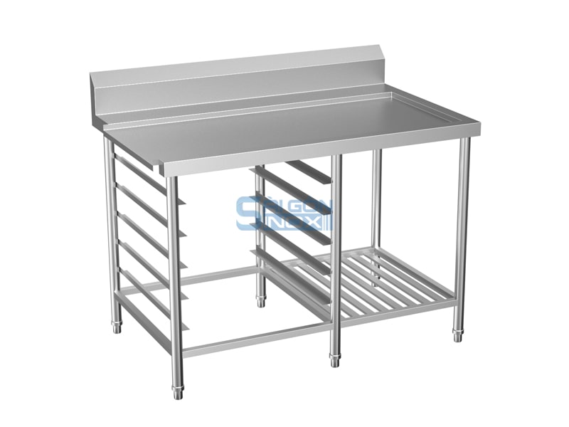 Bàn bát sạch 1 kệ thanh 1 kệ rack OT12-1S1RC