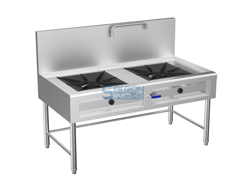 Bếp á 2 họng kiềng gang vuông CWR15-26AP