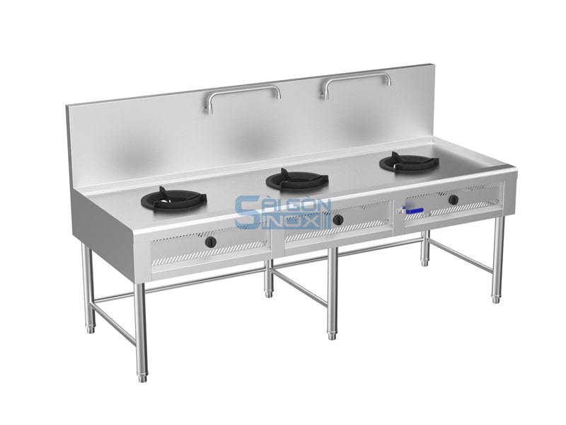 Bếp á 3 họng kiềng gang tô CWR18-36A