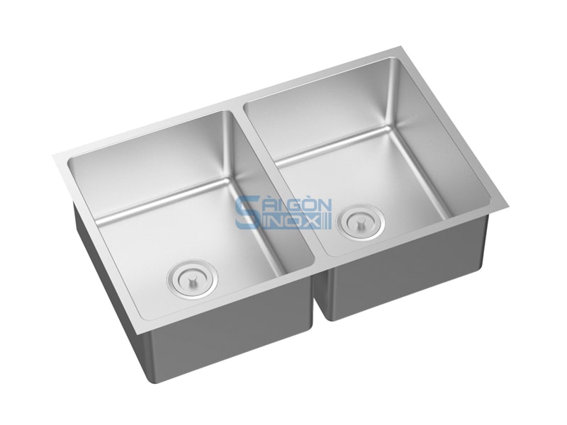 Hộc chậu đôi âm quầy DIS-088055