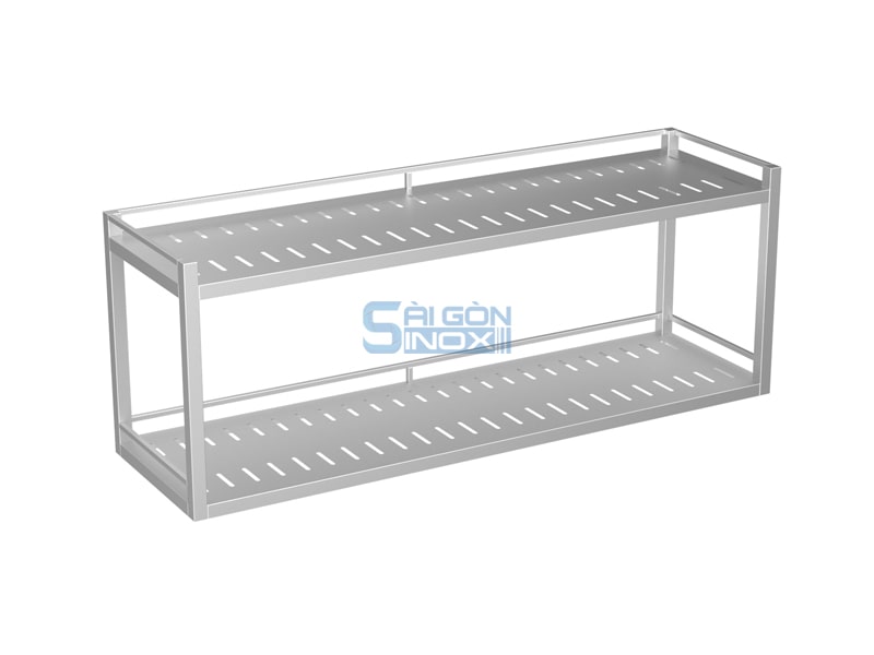 Kệ treo tường 2 tầng đột lỗ WS12-2P