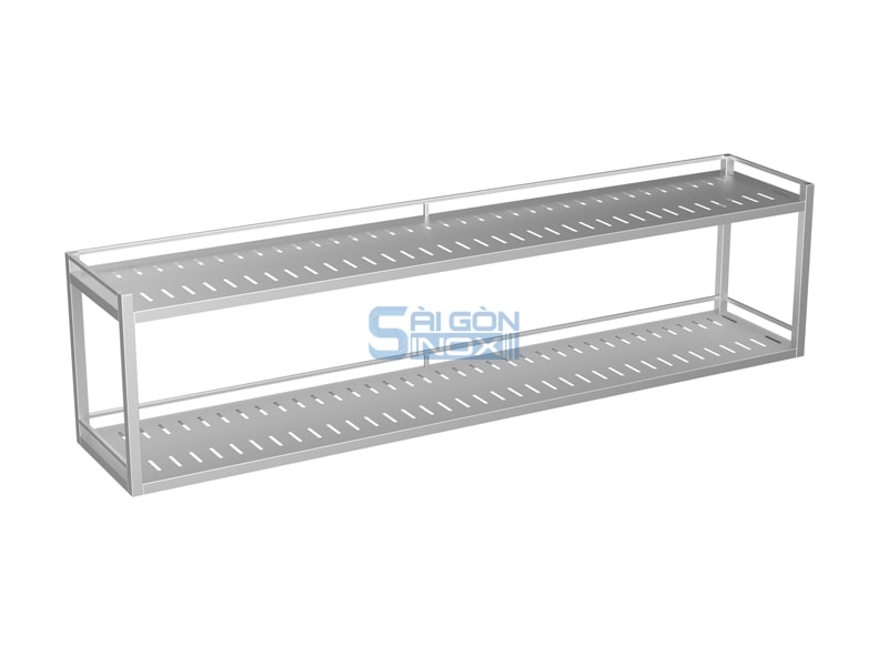 Kệ treo tường 2 tầng đột lỗ WS18-2P