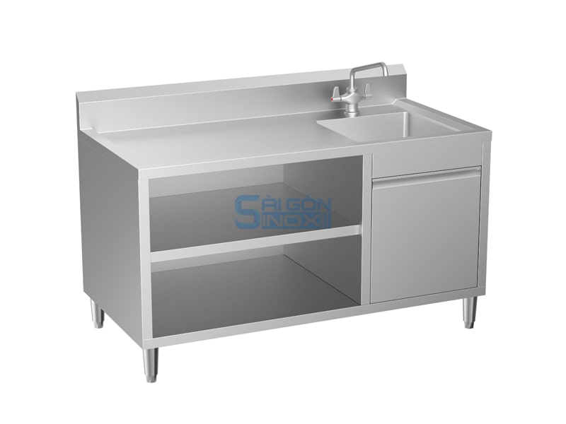 Quầy 1 chậu 1 hộc rác SC15-1HR1GC