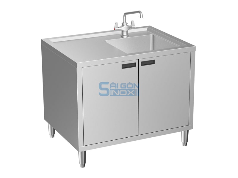 Quầy 1 chậu 2 cửa mở SC12-1HR2H