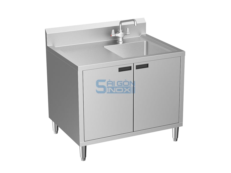 Quầy 1 chậu 2 cửa mở SC12-1HR2HC