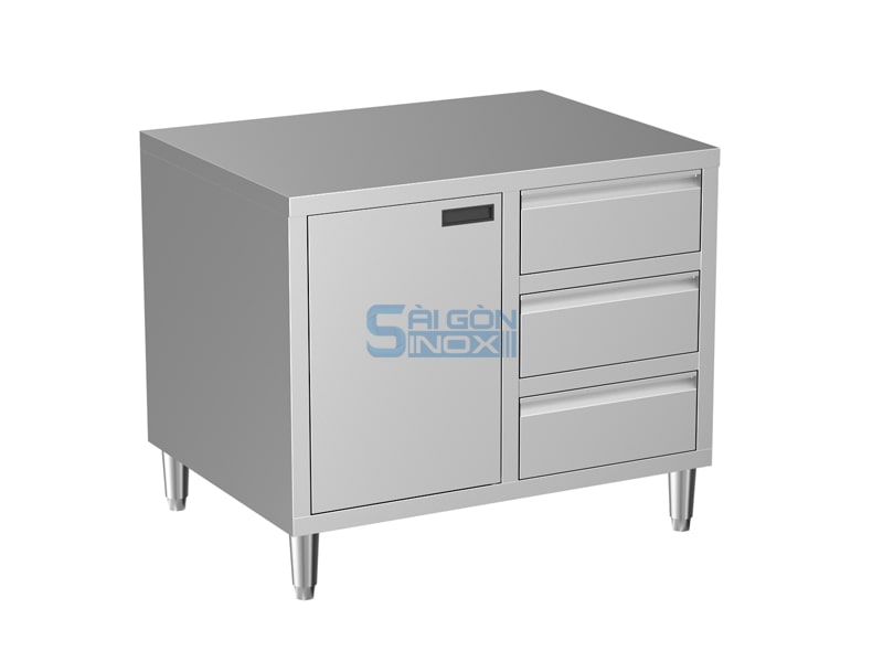 Quầy 1 cửa mở 3 ngăn kéo CA09-1H3D