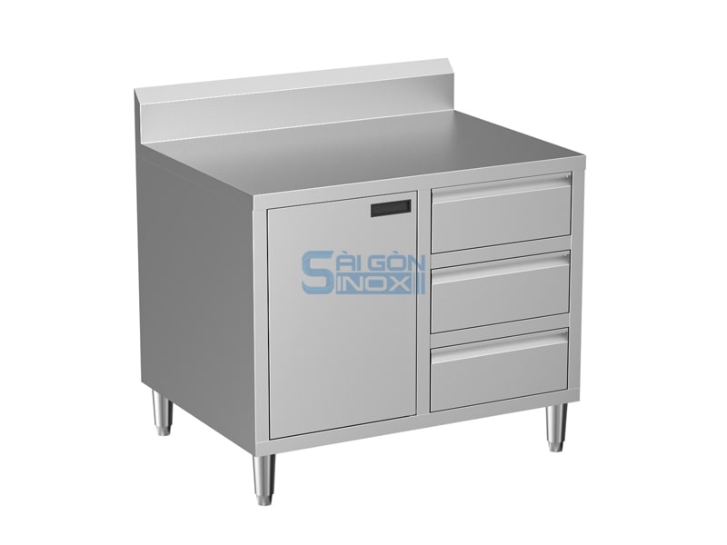 Quầy 1 cửa mở 3 ngăn kéo CA09-1H3DC