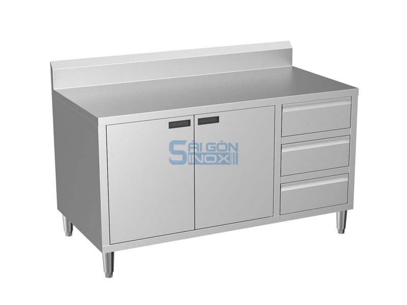 Quầy 2 cửa mở 3 ngăn kéo CA15-2H3DC