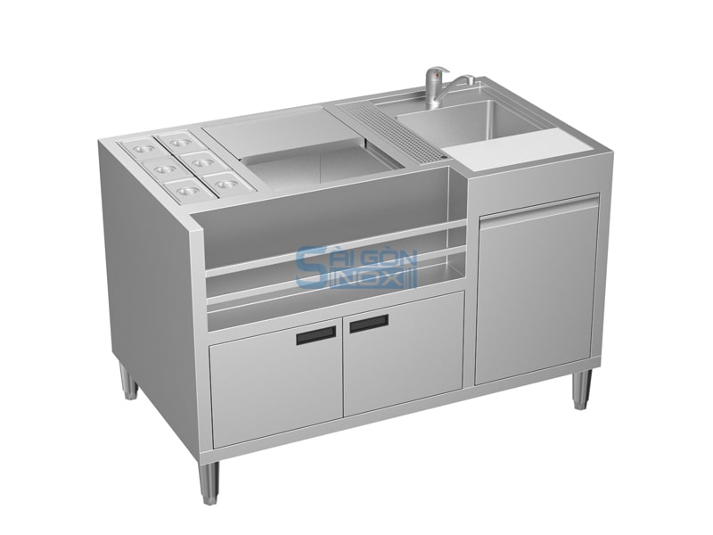 Quầy pha chế 1 chậu CC13-I4XG2H